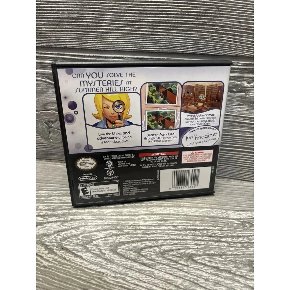 Imagine Detective (Nintendo DS - 2009) Works Complete